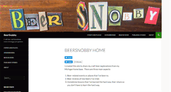 Desktop Screenshot of beersnobby.com
