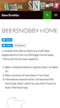 Mobile Screenshot of beersnobby.com
