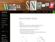 Tablet Screenshot of beersnobby.com